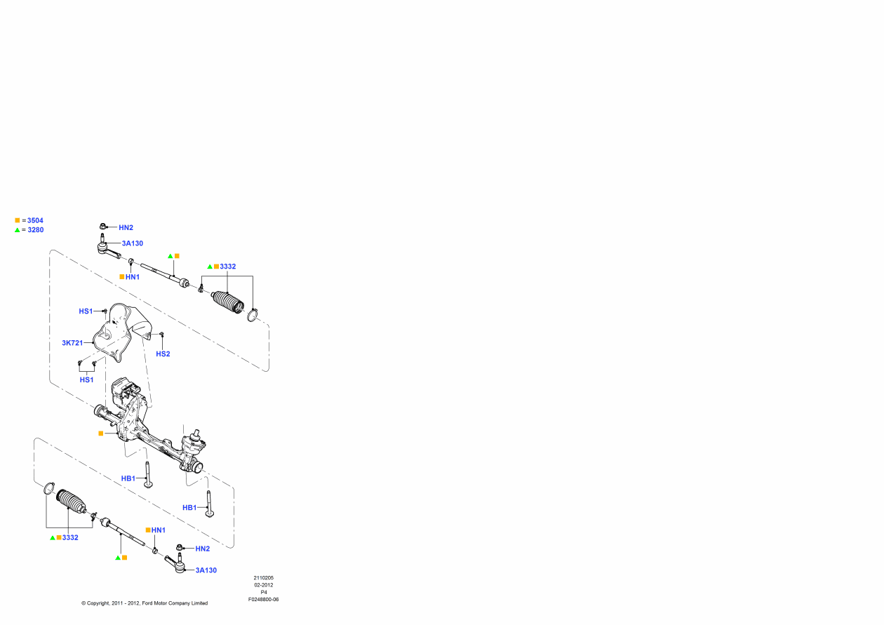 Ford GE9Z-3504-C Steering Gear