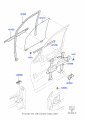 Diagram for 2006 Ford Expedition Front Door - Glass & Hardware