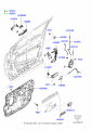 Diagram for 2007 Ford Edge Front Door - Lock & Hardware