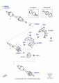 Diagram for 2008 Mercury Mariner Drive Axles - Front