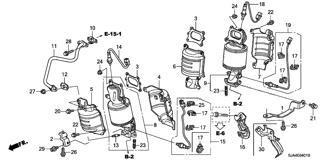 Acura 11942-RKG-A01 Stay, Front Converter