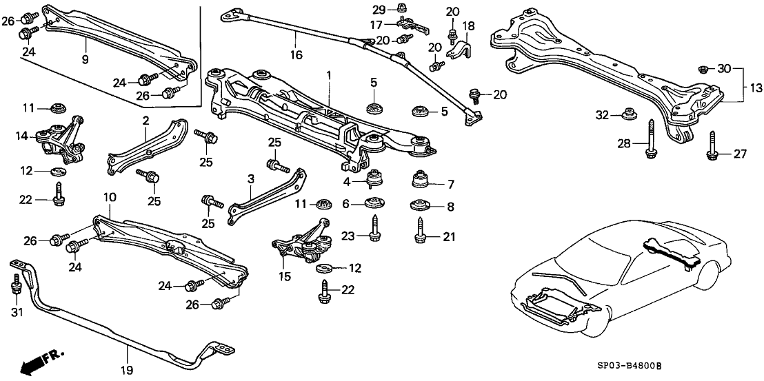 Acura 90163-SP0-003 Bolt, Flange (12X113)