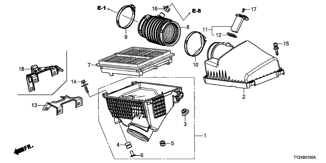 Acura 53753-TY2-A00 Stay C, Harness (Driver Side)