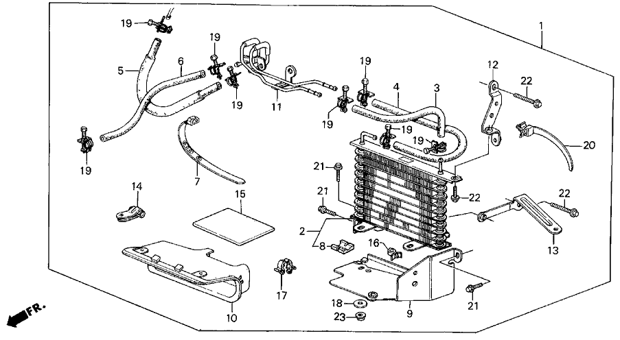 Acura 25513-PG4-610 Hose C (Oil Cooler)