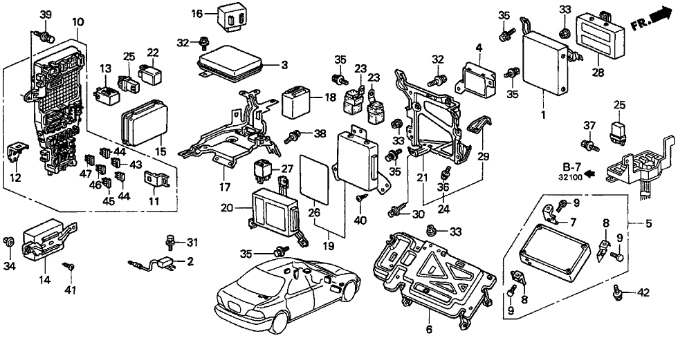 Acura 39405-SW5-A00 Bracket, Unit (Dr)