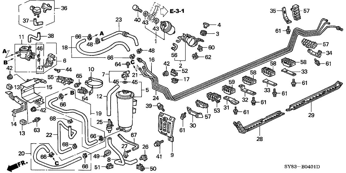 Acura 17743-SS8-A01 Joint, Canister Drain Bypass Tube