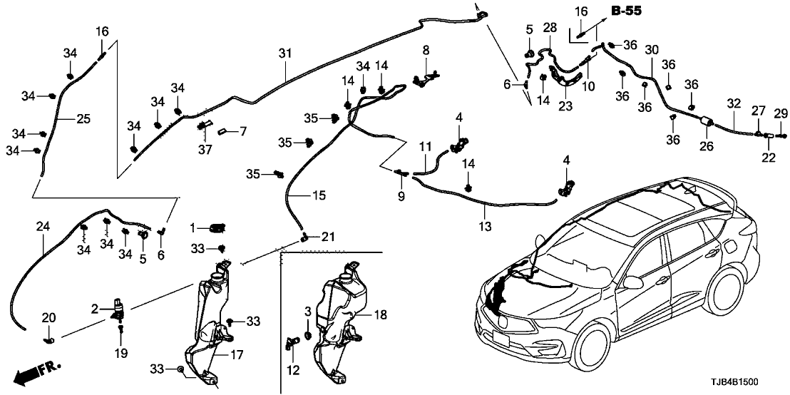 Acura 76830-TJB-A01 Y CONNECTOR