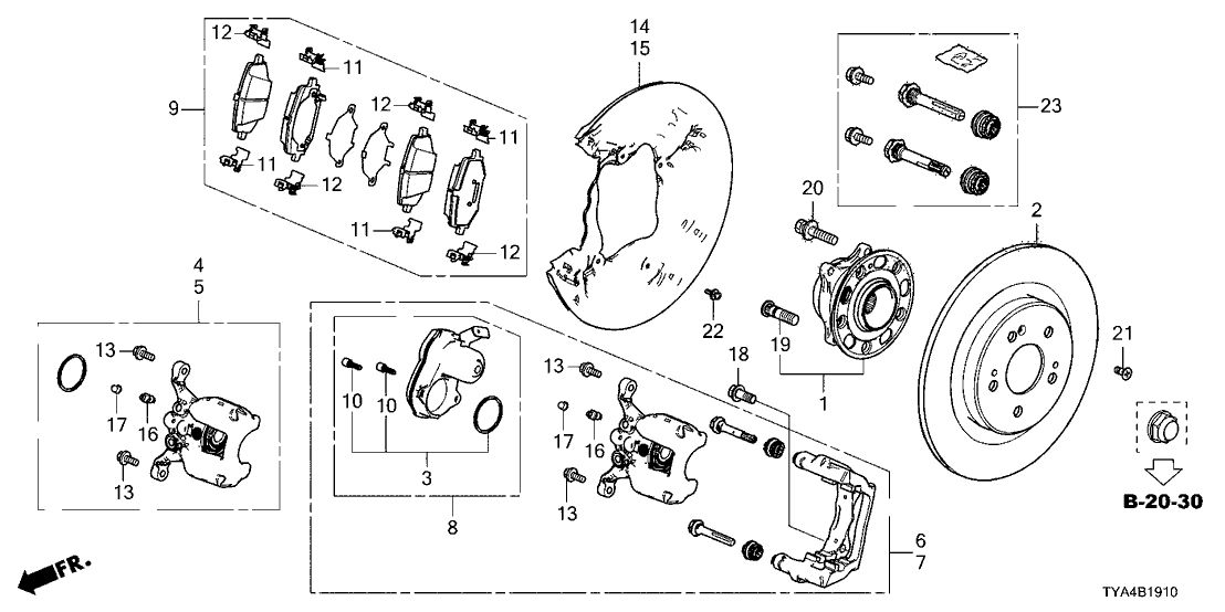 Acura 43245-TYA-A01 ABUTMENT, CLIP