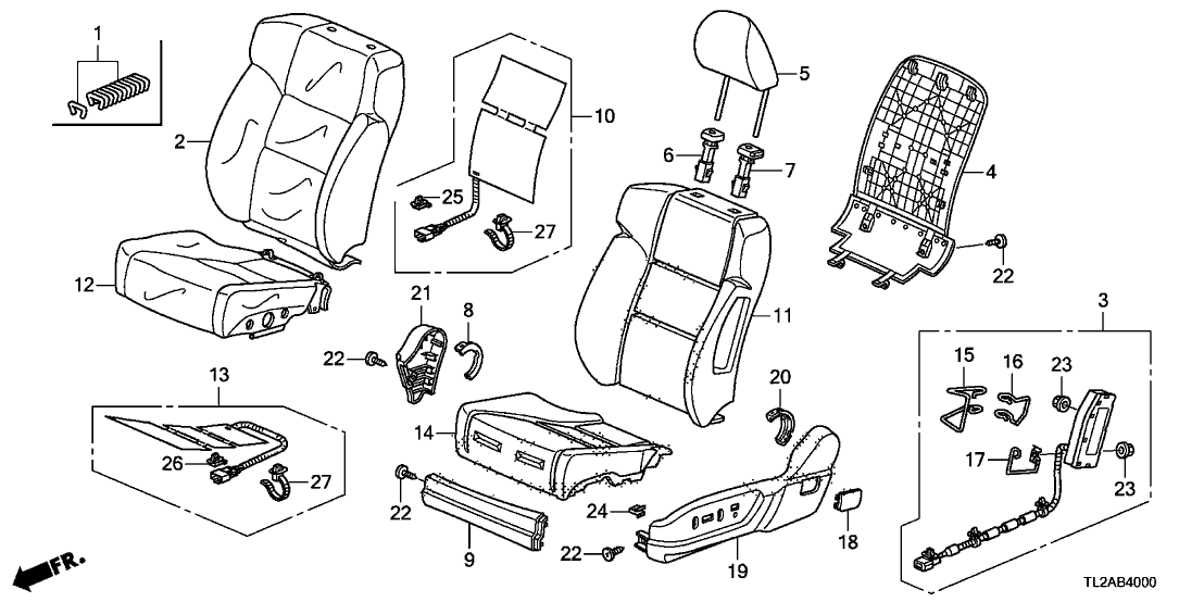 Acura 81616-TL2-A01 Wire, Left Front Airbag