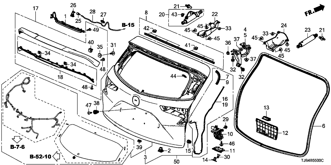 Acura 68100-TJB-A93ZZ TAILGATE (DOT)