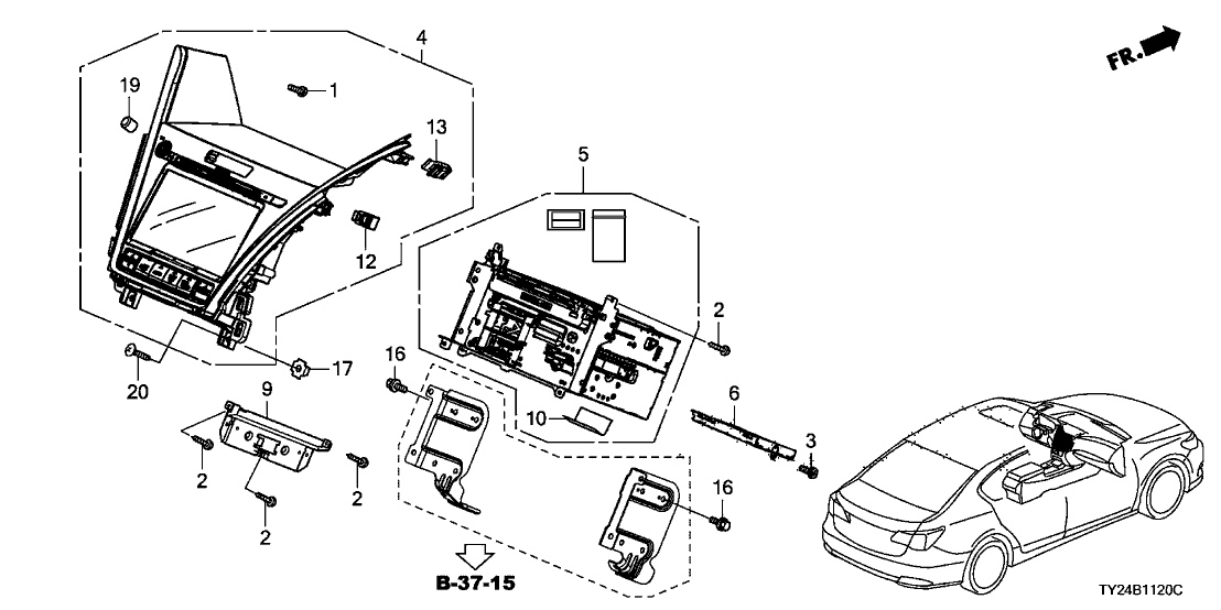 Acura 39541-TY2-A71 Panel, Assembly (Coo)