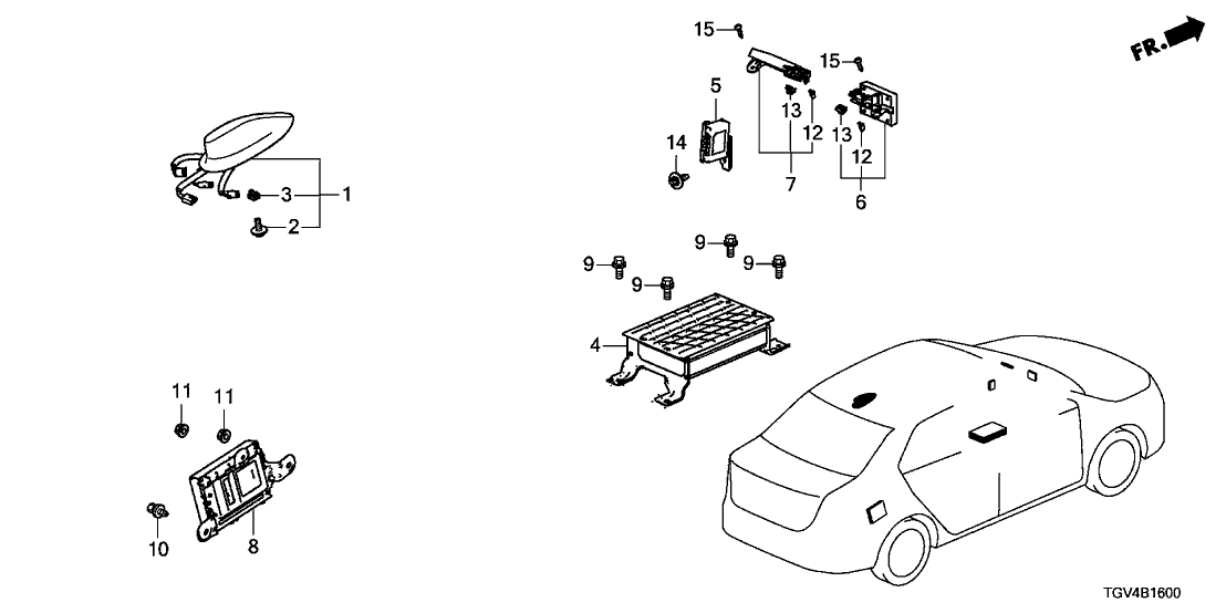 Acura 39200-TGY-A21 CONTROL UNIT
