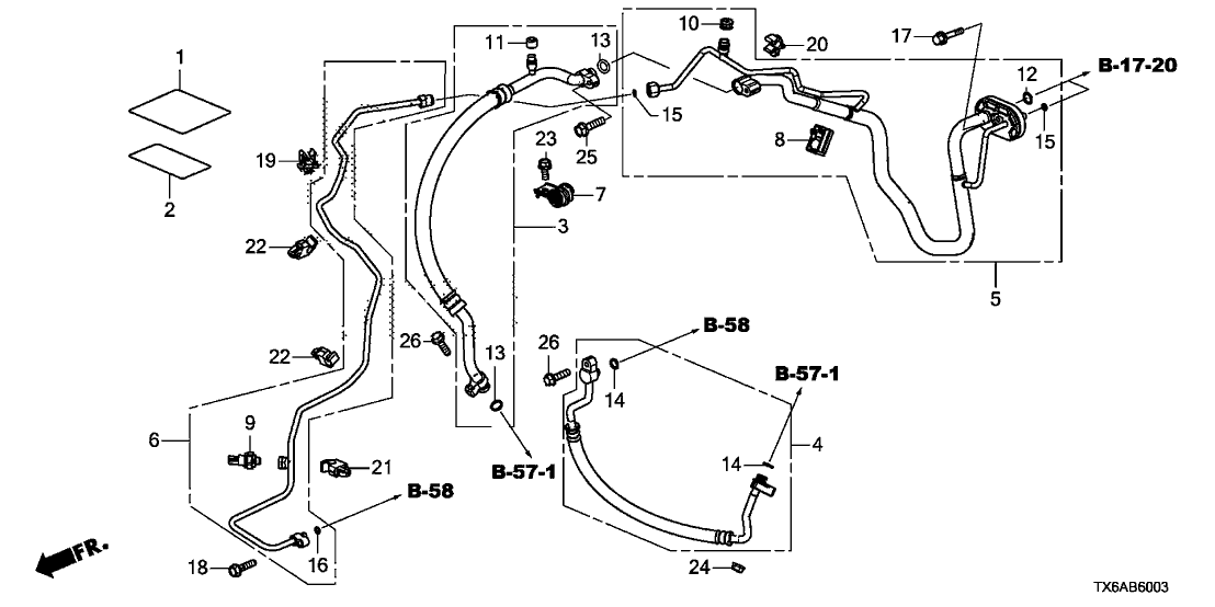 Acura 91548-TTA-003 CLIP, REC PIPE