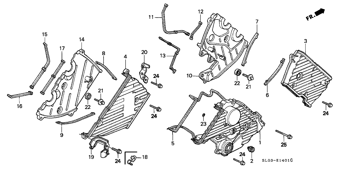 Acura 11866-PR7-A00 Gasket B, Front Timing Belt Cover Plate