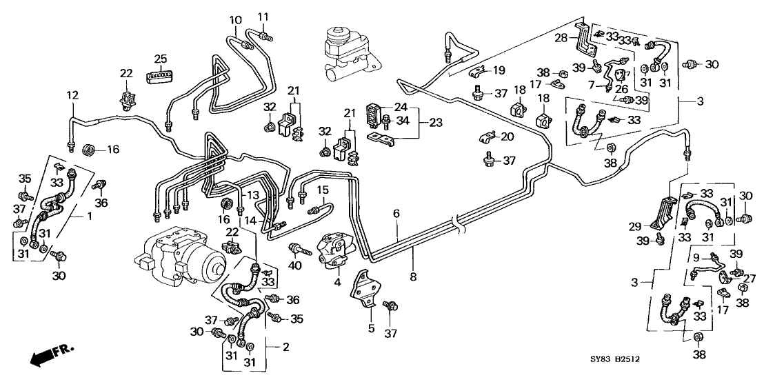 Acura 46379-SY8-A50 Pipe Z, Brake