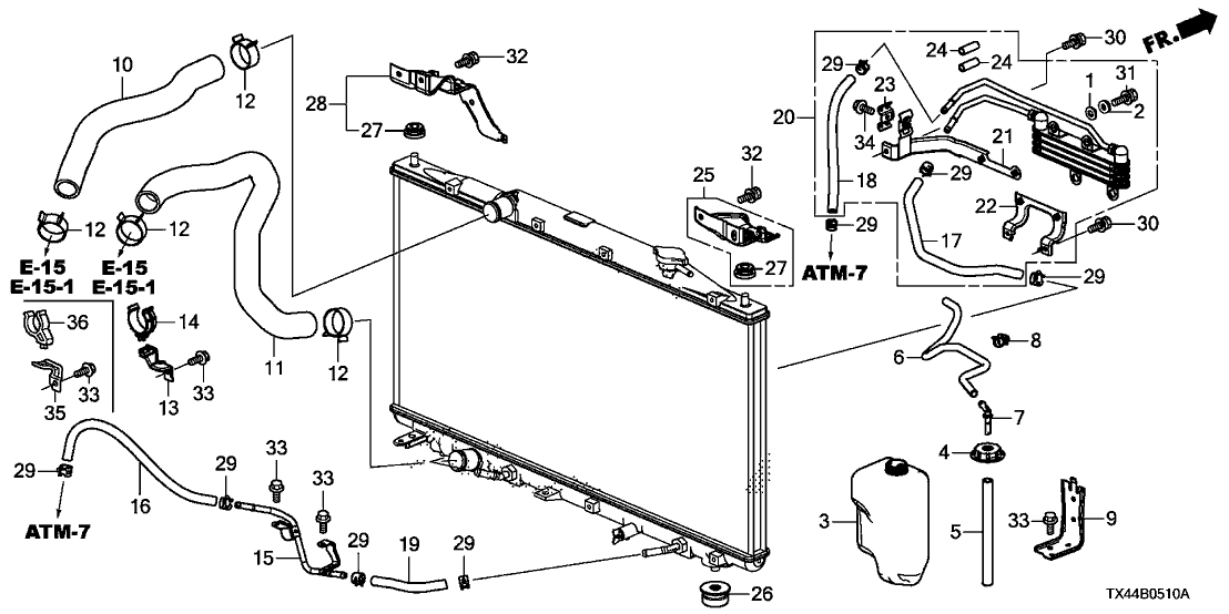 Acura 19518-58K-H00 Bracket, Water Hose