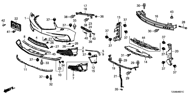 2017 Acura MDX  Bolt, Earth 6X15 Diagram for 90104TZ5A01