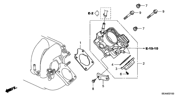 2008 Acura TSX Case (Lower) Diagram for 16430RTAJ01