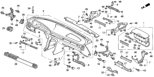 1994 Acura Vigor Screw-Washer (5X16) Diagram for 938940501607