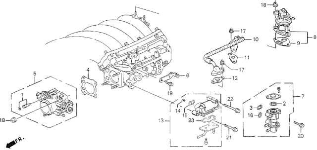 1992 Acura Vigor Gasket, EGR Pipe (Ishino Gasket) Diagram for 18721PR7A01