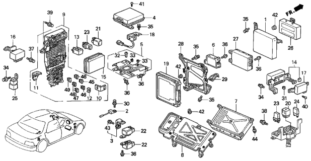 1992 Acura Vigor Bolt, Flange (6X16) Diagram for 957010601600