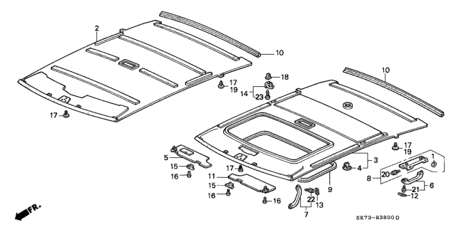1993 Acura Integra  Screw-Washer (6X20) Diagram for 938910602008