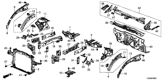2020 Acura RDX  Bolt-Washer (8X25) Diagram for 934040802508