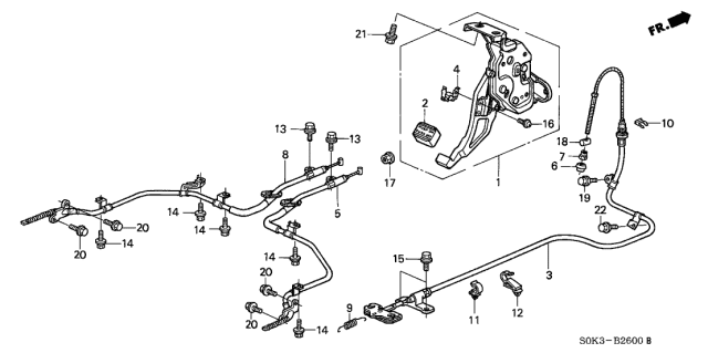 2002 Acura TL  Bolt-Washer (8X30) Diagram for 934030803008