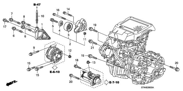 2012 Acura RDX  Bolt (10X85) Diagram for 90008PPA000