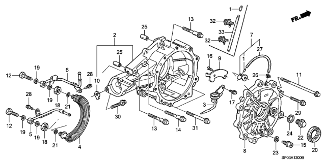 1995 Acura Legend  Pipe, Breather Diagram for 21321PY3A01