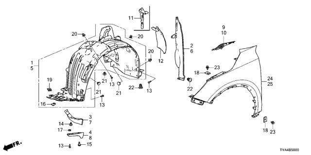 2022 Acura MDX  BOLT, BUMPER Diagram for 90144TA9000