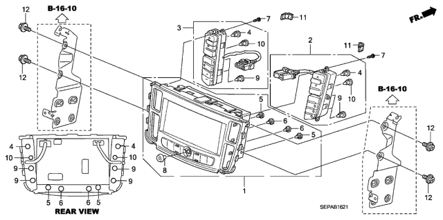 2008 Acura TL Switch Assembly, Passenger Module Diagram for 39052SEPA02