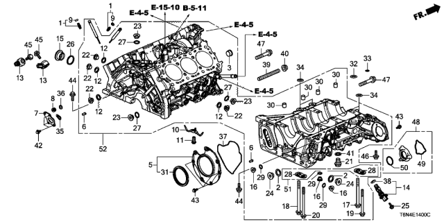 2020 Acura NSX  O-Ring (5.8X1.9) Diagram for 15142PG6000