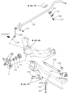 1998 Acura SLX Bolt 1St Crossmember To S Diagram for 8978058411