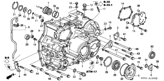 2003 Acura MDX  Bolt, Flange (10X140) Diagram for 957011014008