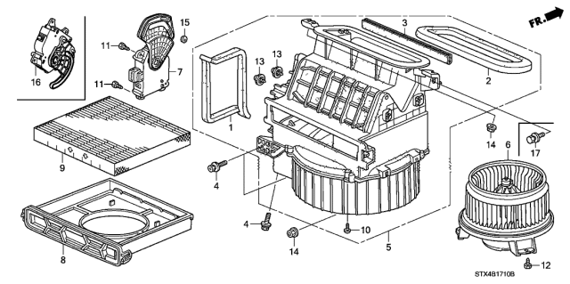 2010 Acura MDX  Filter Element Diagram for 80292TZ3A41