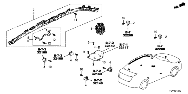 2021 Acura TLX  BOLT, GROUND (6X26) Diagram for 90137TVAC01