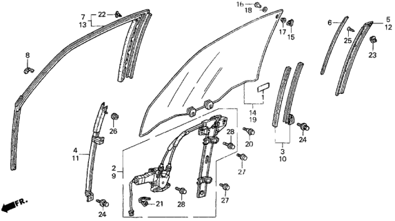 1997 Acura CL  Bolt, Flange (6X14) Diagram for 90112SV2000