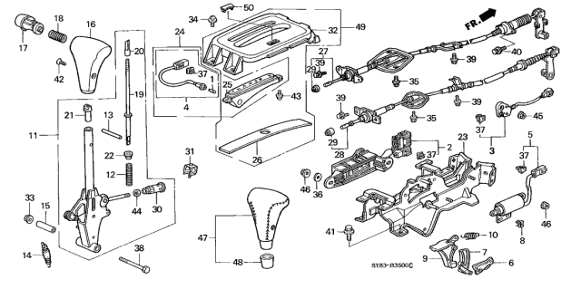 1997 Acura CL  Bush, Knob Setting Diagram for 54141SV4980