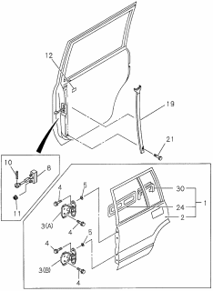 1996 Acura SLX Bolt Bracket, Powe Diagram for 8980058420
