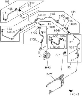 1997 Acura SLX  Hose, Air Conditioner Diagram for 8970753821