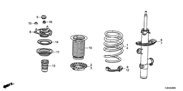 2021 Acura RDX Nut, Flange 10Mm Diagram for 90002TZ3A00