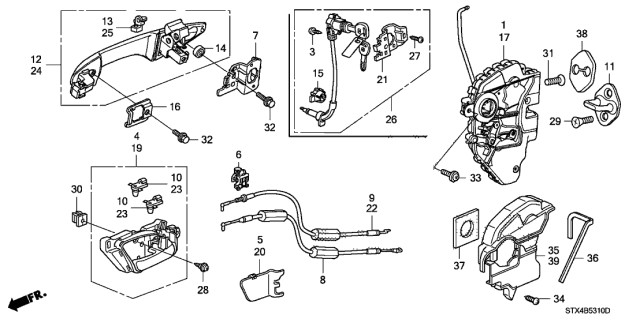 2011 Acura MDX  Bush, Driver Side Joint Diagram for 72181STXA01