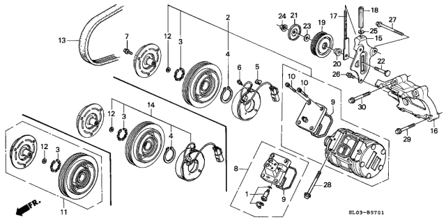 1997 Acura NSX Valve Sub-Assembly, Safety Diagram for 38801P9KE01