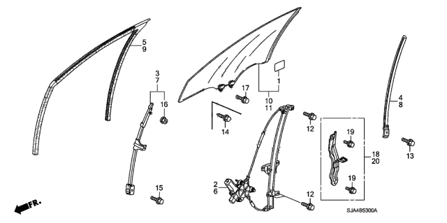 2009 Acura RL  Bolt, Flange (6X8) Diagram for 72229SJA000
