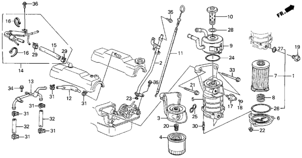 1986 Acura Legend  Switch, Oil Pressure (Denso) Diagram for 37240657013