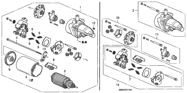 2005 Acura RSX  Holder Set, Brush Diagram for 31210PSAJ54