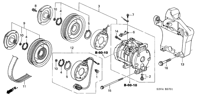 2005 Acura MDX Bolt, Socket (6X15) Diagram for 90006PDAE01