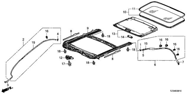2015 Acura TLX  Bolt-Washer (5X20) Diagram for 934040502008