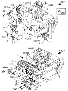 1996 Acura SLX  Bolt (6X12) Diagram for 0500406120